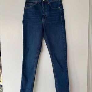 Topshop high rise rich blue Jamie skinny jeans